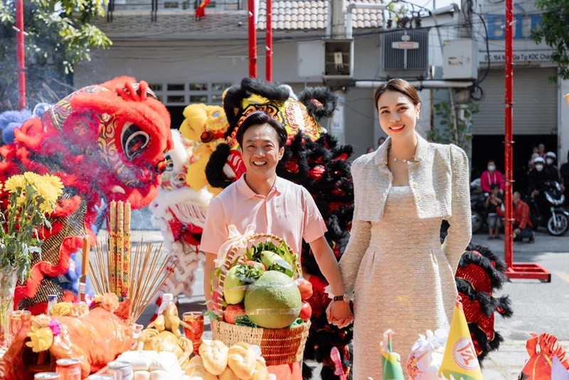 Gương mặt lẫn vóc dáng của Đàm Thu Trang trông đầy đặn hơn trước. Ảnh: FB Đàm Thu Trang.