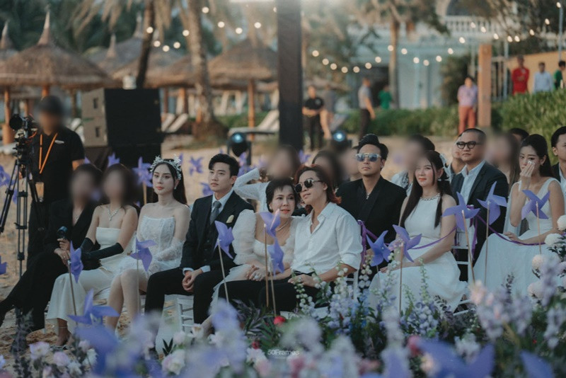 Nam diễn viên phim Về nhà đi con dự đám cưới của Hà Trí Quang - Thanh Đoàn. Ảnh: FB Quốc Trường.