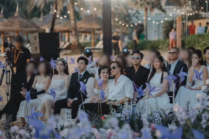 Nam diễn viên phim Về nhà đi con dự đám cưới của Hà Trí Quang - Thanh Đoàn. Ảnh: FB Quốc Trường.