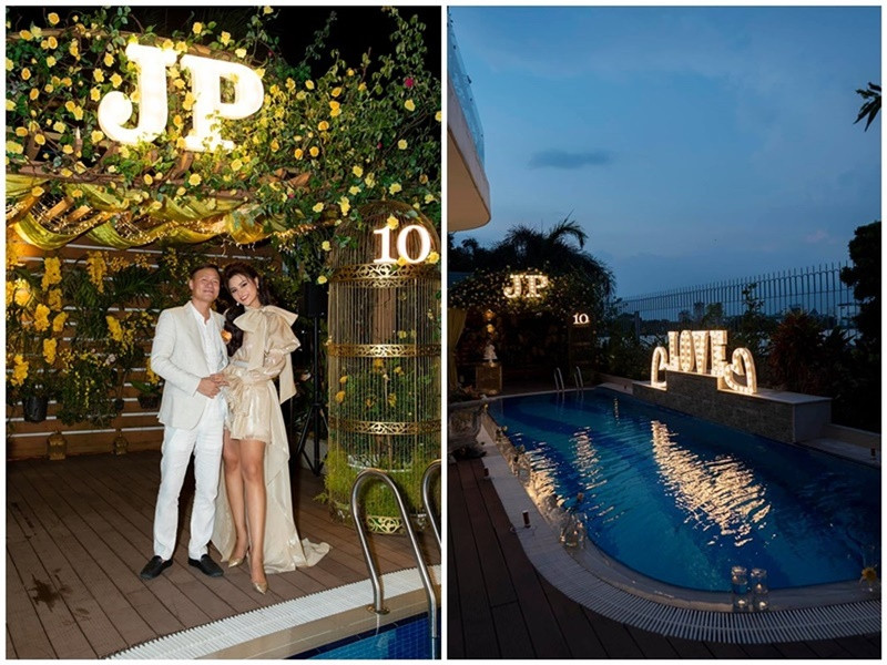 Trước khi hôn nhân tan vỡ, Vũ Thu Phương và doanh nhân Thanh Hải sống trong biệt thự triệu đô rộng 1.300 m2.