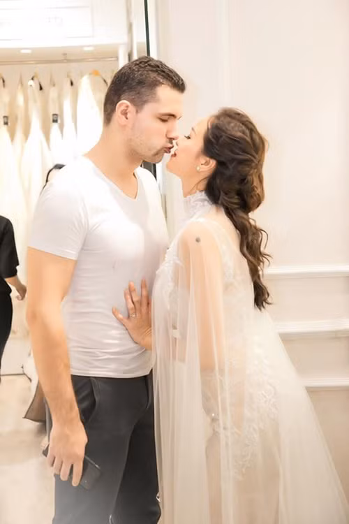 Phương Mai và Marcin Miller có nhiều khoảnh khắc ngọt ngào trước khi tình cảm rạn nứt. Ảnh: Người Lao Động.