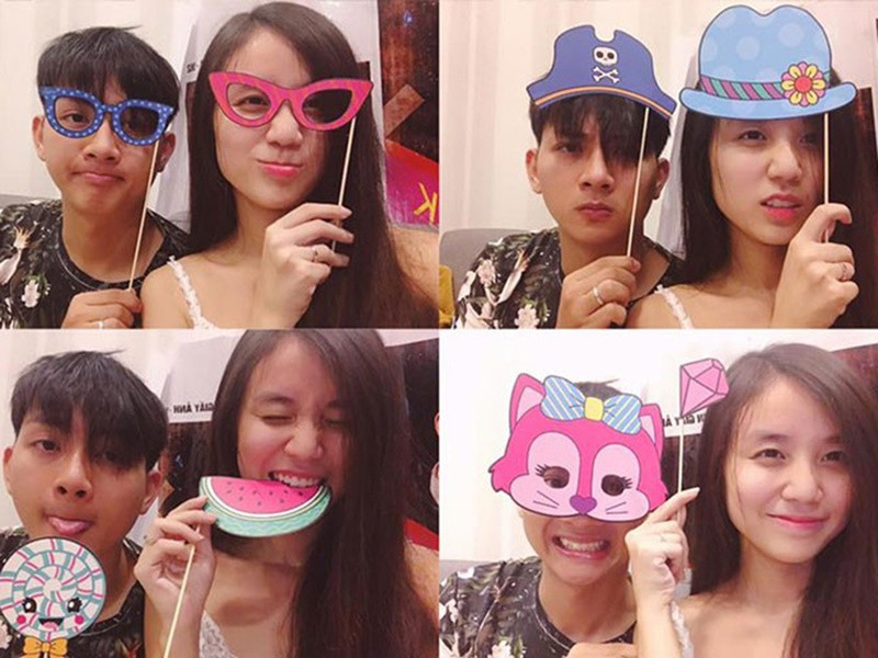 Ngay từ lần đầu gặp mặt, Hoài Lâm rất ấn tượng với nụ cười của Bảo Ngọc và chỉ ước có thể gặp lại cô gái này để nhìn thấy cô cười. “Anh yêu em không phải vì em đẹp hay em xinh mà vì do cả hai thứ đó em đều có”, nam ca sĩ từng chia sẻ. Ảnh: FB Hoài Lâm.