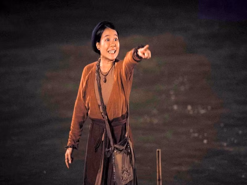 Đầu năm nay, Uyên của Về nhà đi con tham gia phim Đèn âm hồn. Ảnh: Vietnamnet.