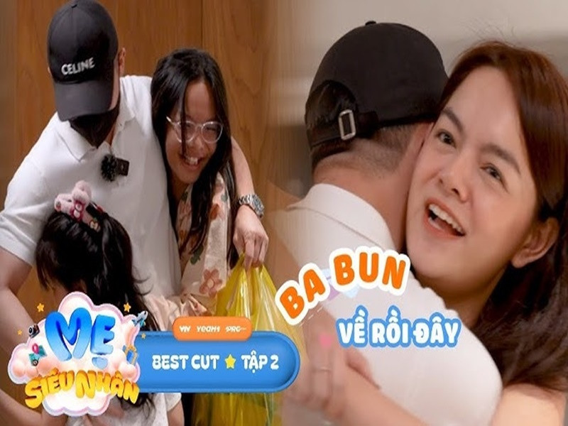 Bạn trai Phạm Quỳnh Anh từng xuất hiện trong chương trình Mẹ siêu nhân. Ảnh: Yeah1 Entertainment.