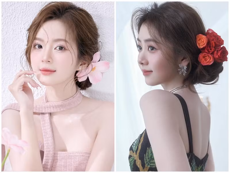 Ngọc Huyền và Đàm Tùng Vận sở hữu chiều cao khiêm tốn nhưng vóc dáng vẫn cuốn hút. Ảnh: Weibo Đàm Tùng Vận, FB Ngọc Huyền.