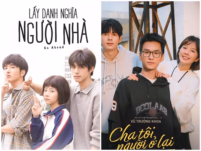 Phim Cha tôi, người ở lại vừa lên sóng màn ảnh Việt. Bản gốc phim chính là Lấy danh nghĩa người nhà (Trung Quốc, lên sóng năm 2020). Nữ chính ở bản Việt là Nguyễn Hoàng Ngọc Huyền, diễn viên ở bản gốc là Đàm Tùng Vận. Ảnh: Công Luận, FB Ngọc Huyền.