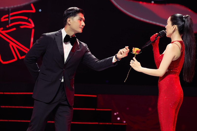 Lâm Bảo Châu còn xuất hiện trong các chương trình có Lệ Quyên. Ảnh: FB Lâm Bảo Châu.