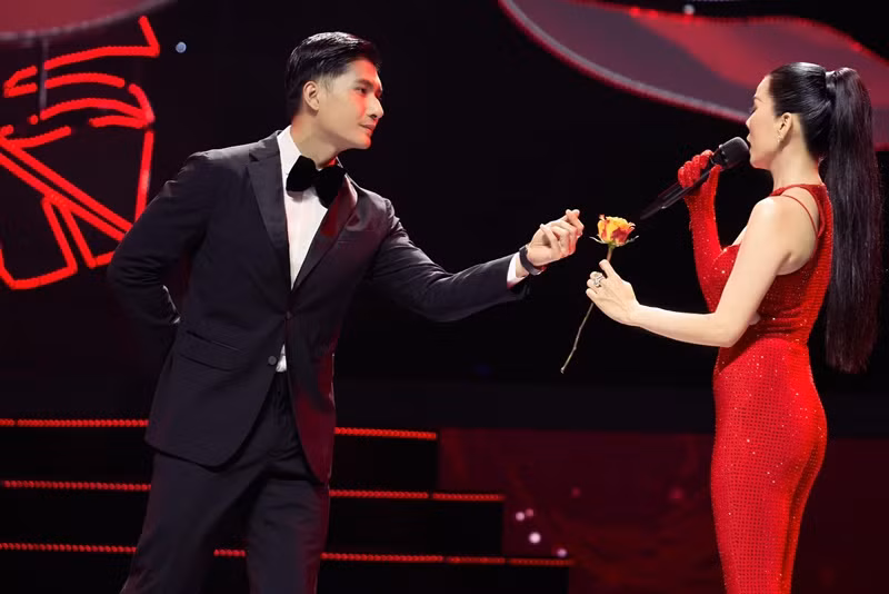 Lâm Bảo Châu còn xuất hiện trong các chương trình có Lệ Quyên. Ảnh: FB Lâm Bảo Châu.