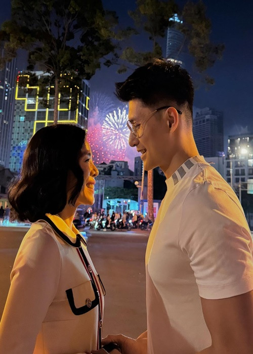 Dịp Tết Nguyên đán 2025, Lâm Bảo Châu và Lệ Quyên bên nhau không rời. Ảnh: FB Lâm Bảo Châu.