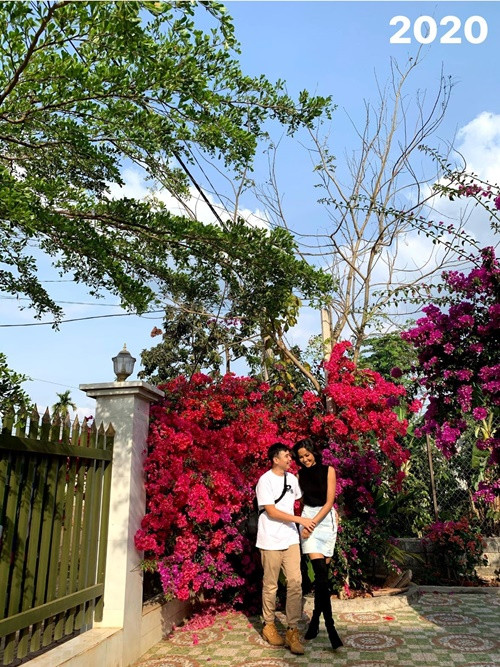 Tuấn Khôi về nhà H'hen Niê vào dịp Tết 2020. Ảnh: FB Tuấn Khôi.