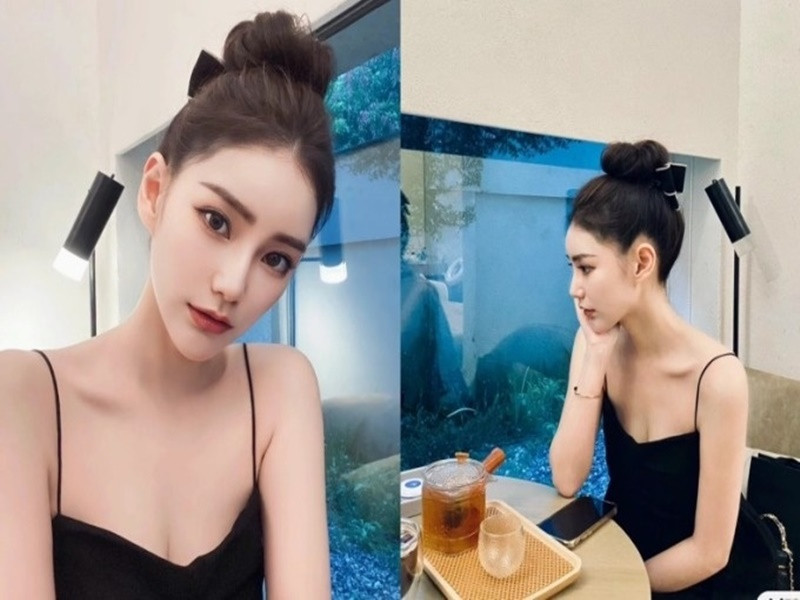 Mandy sở hữu nhan sắc xinh đẹp. Theo Người Đưa Tin, cô từng ly hôn, là doanh nhân. Ảnh: Dân Việt.