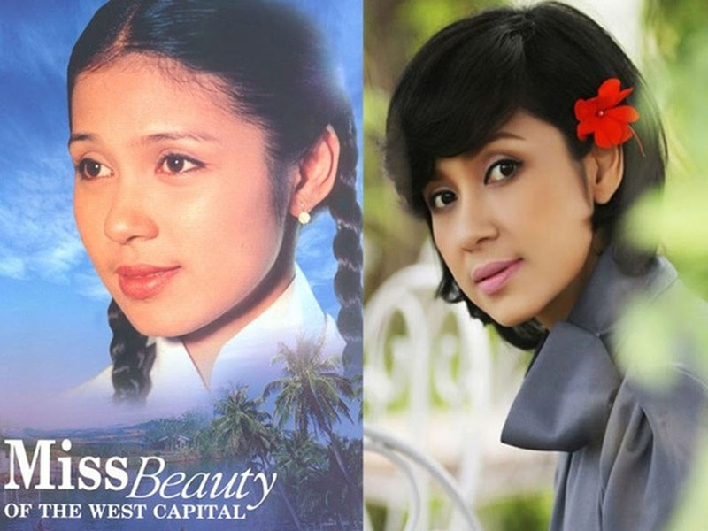 Trong Người đẹp Tây Đô lên sóng năm 1996, Việt Trinh đóng vai Bạch Cúc. Nhờ bộ phim này, cô vụt sáng thành sao. Ảnh: VTV.