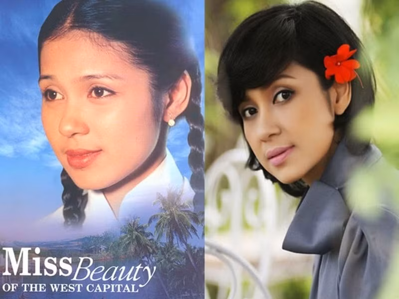 Trong Người đẹp Tây Đô lên sóng năm 1996, Việt Trinh đóng vai Bạch Cúc. Nhờ bộ phim này, cô vụt sáng thành sao. Ảnh: VTV.