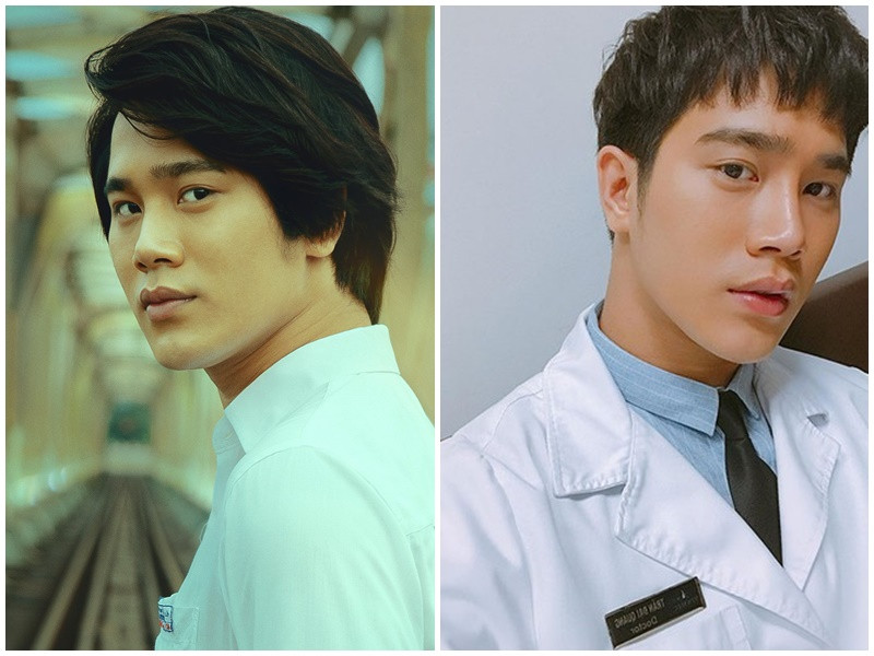 Trước vai Dũng trong Mắt biếc, Trần Phong gây chú ý nhờ vai bác sĩ Quang trong bộ phim Hậu duệ mặt trời bản Việt. Ảnh: FB Trần Phong, Fanpage Mắt biếc.