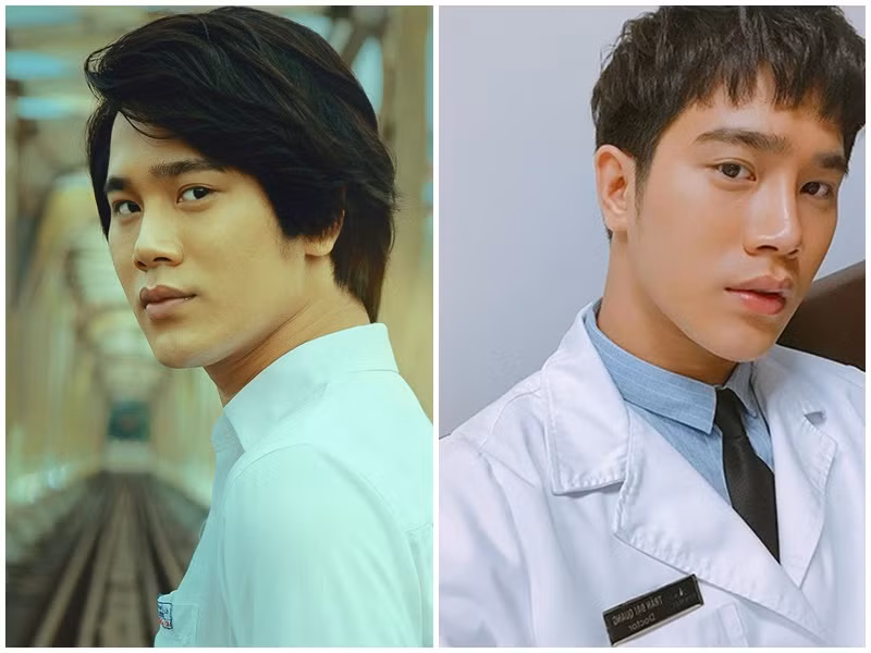 Trước vai Dũng trong Mắt biếc, Trần Phong gây chú ý nhờ vai bác sĩ Quang trong bộ phim Hậu duệ mặt trời bản Việt. Ảnh: FB Trần Phong, Fanpage Mắt biếc.