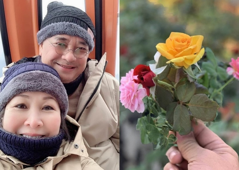 Valentine 2019, Lê Tuấn Anh viết thơ tặng Hồng Vân: “Anh không có tiền mua hoa/ Nên chọn trong vườn nhà những bông hồng đẹp nhất/ Để gửi trao nồng nàn rất thật/ Tình cảm yêu thương không mua được bằng tiền”. Ảnh: Vietnamnet.