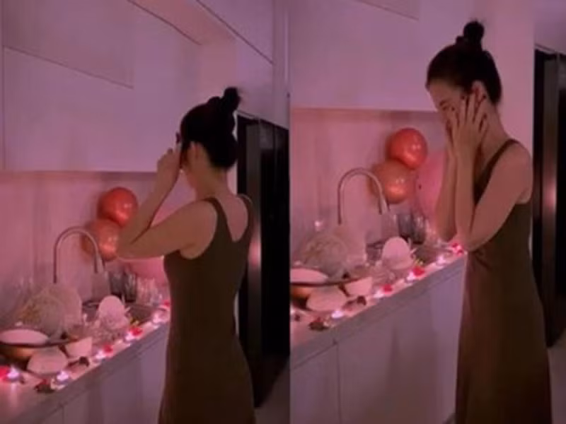 Món quà của Đông Nhi là chén bát chưa rửa. "Trong chuỗi 14 năm Valentine cùng nhau thì năm nay là năm khiến mình 'sốc' nhất. Cảm ơn chồng đã cất công dàn dựng để tặng 'món quà' này cho vợ”, Đông Nhi bày tỏ. Ảnh: Vietnamnet.