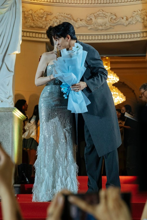 Võ Cảnh và Thúy Ngân sánh đôi tại các sự kiện giải trí. Ảnh: FB Võ Cảnh.