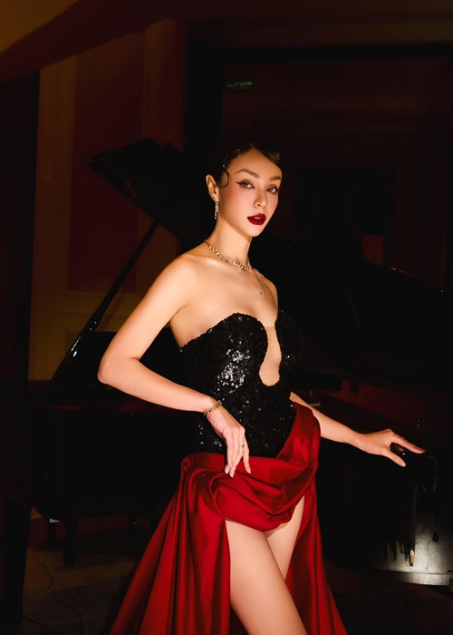 Mỹ nhân lai Pháp kín tiếng về chuyện tình cảm sau mối tình với Cường Seven. Ảnh: FB Mlee.