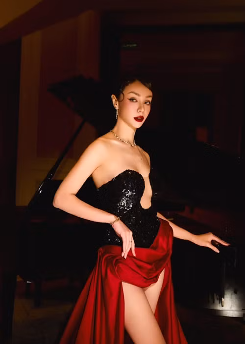 Mỹ nhân lai Pháp kín tiếng về chuyện tình cảm sau mối tình với Cường Seven. Ảnh: FB Mlee.