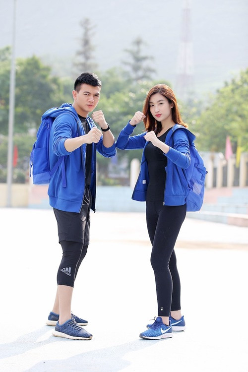 Là thành viên team Xanh dương trong Cuộc đua kì thú 2019 cùng Đỗ Mỹ Linh, Lê Xuân Tiền được lòng khán giả bởi anh thực hiện gần như các nhiệm vụ của team. Ảnh: FB Lê Xuân Tiền.