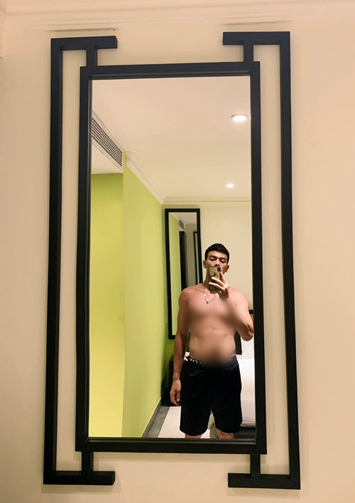 Lê Xuân Tiền cao 1m85, có số đo ba vòng 103-79-102 cm. Ảnh: FB Lê Xuân Tiền.