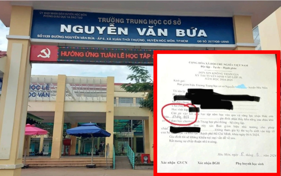 Ép học sinh không thi vào lớp 10: Lại bệnh thành tích! Ep hoc sinh khong thi vao lop 10: Lai benh thanh tich!
