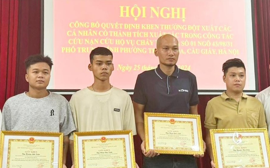 Thu tuong khen nhung “nguoi hung” cuu nan nhan mac ket vu chay nha tro