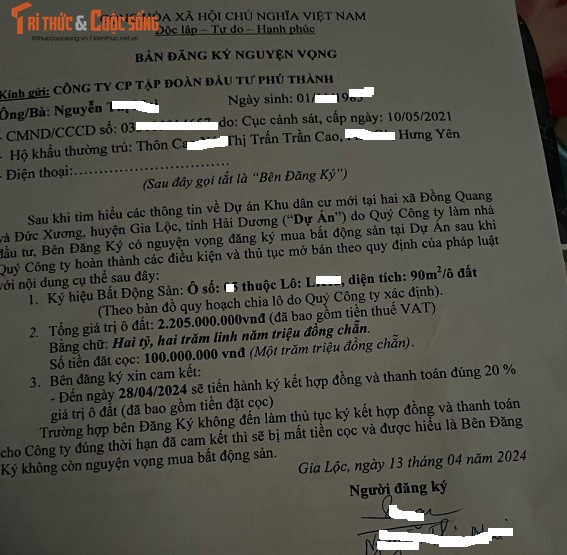 Rủi ro pháp lý khi “xuống tiền” đặt chỗ dự án KDC Phú Thành Star - Hình 4 Rui ro phap ly khi “xuong tien” dat cho du an KDC Phu Thanh Star-Hinh-4
