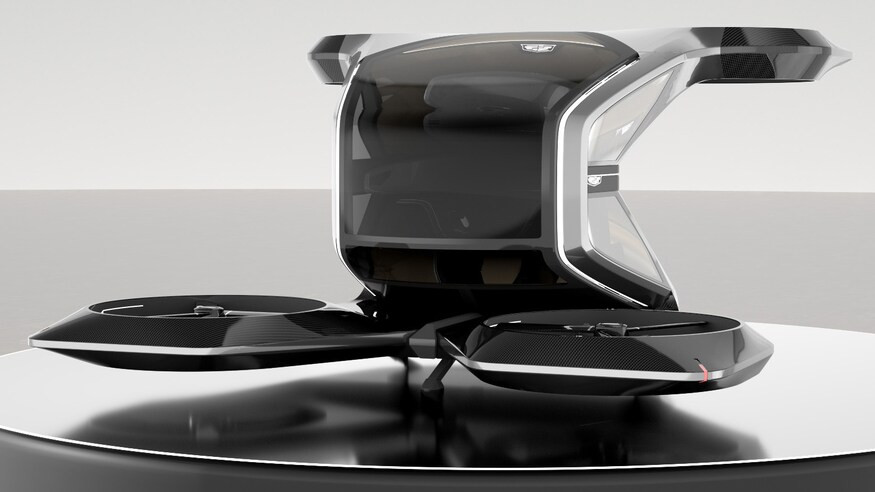 Chiếc xe điều khiển tự động và chạy hoàn toàn bằng điện, với động cơ 90kW, bộ pin Ultium của GM và thân máy siêu nhẹ với bốn cánh quạt.