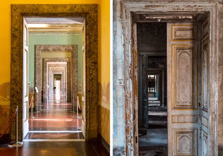 Trước đây, người ta không sử dụng hành lang để chia ra không gian di chuyển riêng giữa các phòng. Thay vào đó, họ sẽ thiết kế để tất cả các phòng đều thông nhau. Chỉ tới năm 1800, hành lang mới trở nên phổ biến.