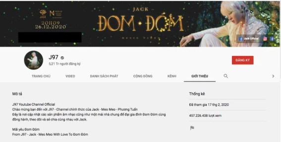 Chỉ sau vỏn vẹn 4 tiếng đồng hồ, từ một kênh YouTube mới lập, Jack đã lập kỷ lục khi cán mốc 100.000 người đăng ký nhanh nhất Việt Nam.