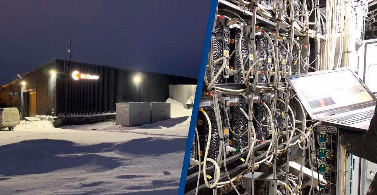 4 container cũ vừa được chuyển đến đây và nó có thể chứa đến 360 máy đào, chẳng hạn như mẫu Antminer S19.