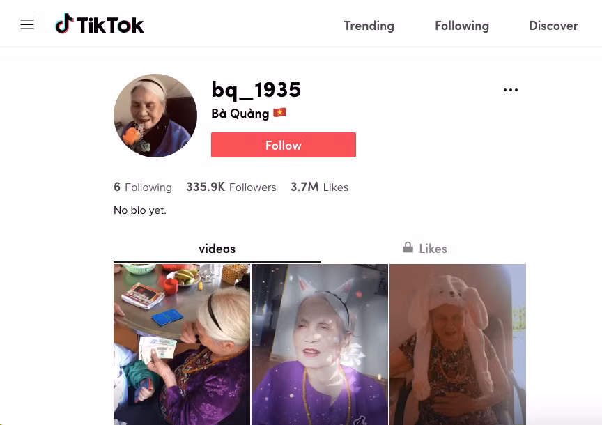 Thời gian qua cộng đồng chơi TikTok được phen náo loạn bởi sự xuất hiện của nhân vật đặc biệt năm nay đã ngoài... 86 tuổi.