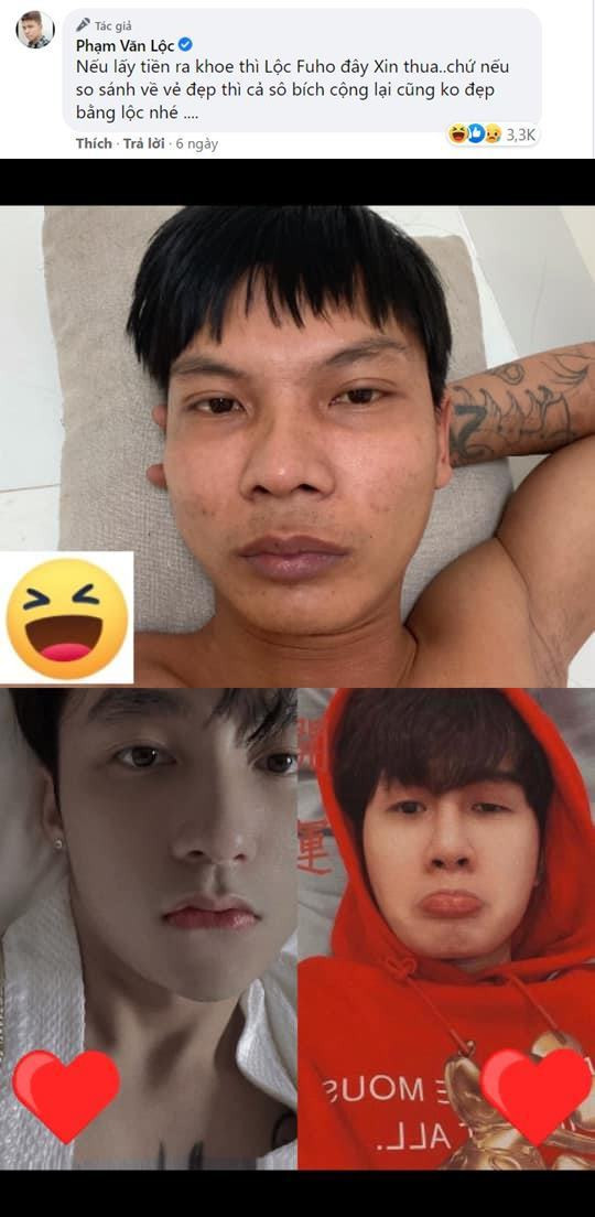 Và để minh chứng cho điều này, Youtuber Lộc Fuho còn ghép tấm ảnh của mình chung với Sơn Tùng M-TP và Jack97 để khẳng định việc mình nói là có dẫn chứng rõ ràng.