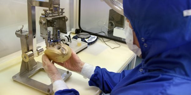 Quả tim của Carmat có hình dáng bên ngoài giống như quả tim người.