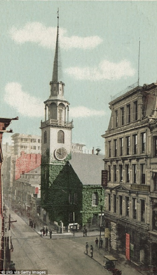 Trong ảnh là nhà thờ Old South ở Boston.