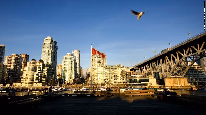 Thành phố Vancouver của Canada đứng thứ 3 trong danh sách những thành phố đáng sống nhất thế giới.