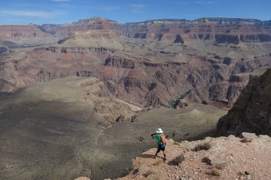 Khung cảnh rộng lớn ở Skeleton Point trong Vườn quốc gia Grand Canyon, bang Arizona (Mỹ).