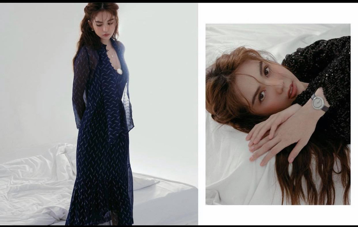 Trang phục của bộ ảnh lần này chủ yếu là đồ thu đông, thời điểm đẹp nhất trong năm.