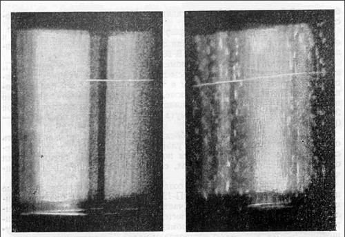 Theo hồi ký Bảo vệ bầu trời của Trung tướng Nguyễn Xuân Mậu, phương pháp bắn 3 điểm được bắt đầu thí điểm từ năm 1967 khi các radar của ta bị Không quân Mỹ gây nhiễu quá nặng, không thể phát hiện được mục tiêu. Trong ảnh là màn hiện sóng radar bị gây nhiễu.
