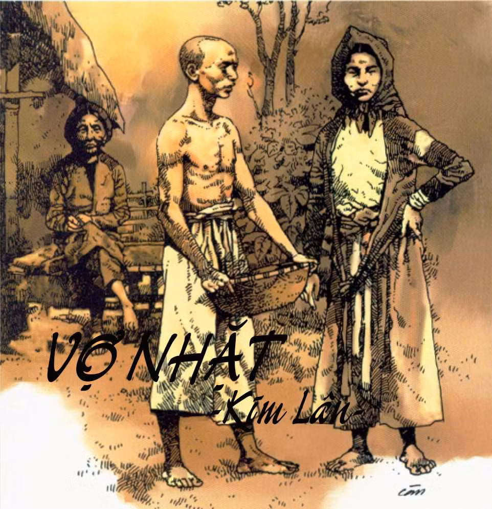  Vợ nhặt là truyện ngắn xuất sắc của Kim Lân. Ban đầu nhà văn viết một truyện dài có tên Xóm ngụ cư. Ông viết đến chương thứ V thì dừng lại. Tuy nhiên, trong bản thảo Xóm ngụ cư có một đoạn viết về những người đói luôn ám ảnh ông. Sau khi hoà bình lập lại (1954), ông viết lại chương đó thành truyện ngắn Vợ nhặt mà không đọc lại bản thảo cũ. 