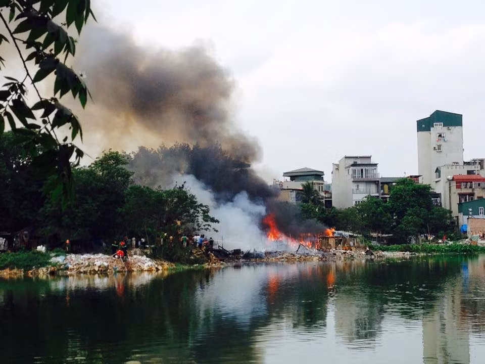 Hiện trường vụ cháy.