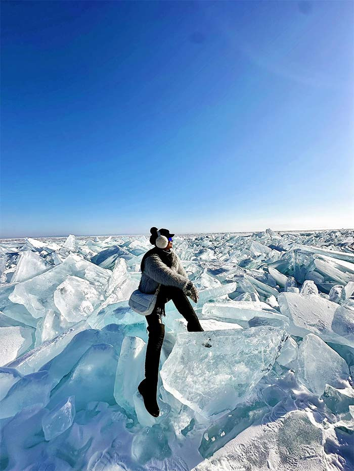 Thúy Hằng - Thúy Hạnh cho biết vì cảnh quá đẹp nên chỉ cần giơ máy ảnh là có bức hình như ý. (Ảnh: FB Thúy Hạnh)