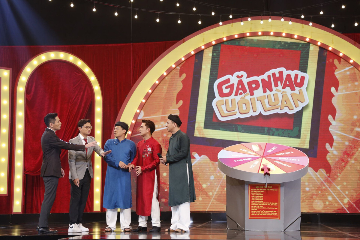 Với những đổi mới và sự đầu tư kỹ lưỡng, "Gặp nhau cuối tuần" phiên bản 2025 hứa hẹn sẽ trở thành điểm hẹn giải trí hấp dẫn, mang đến những tiếng cười sảng khoái và giây phút thư giãn ý nghĩa cho khán giả. Ảnh: VFC