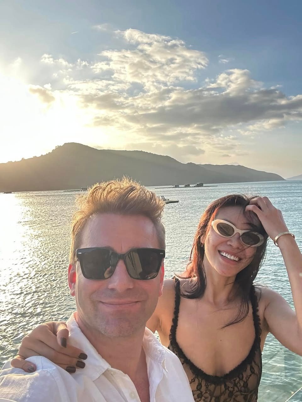 Minh Tú đi nghỉ dưỡng. Ảnh: FB Minh Tu