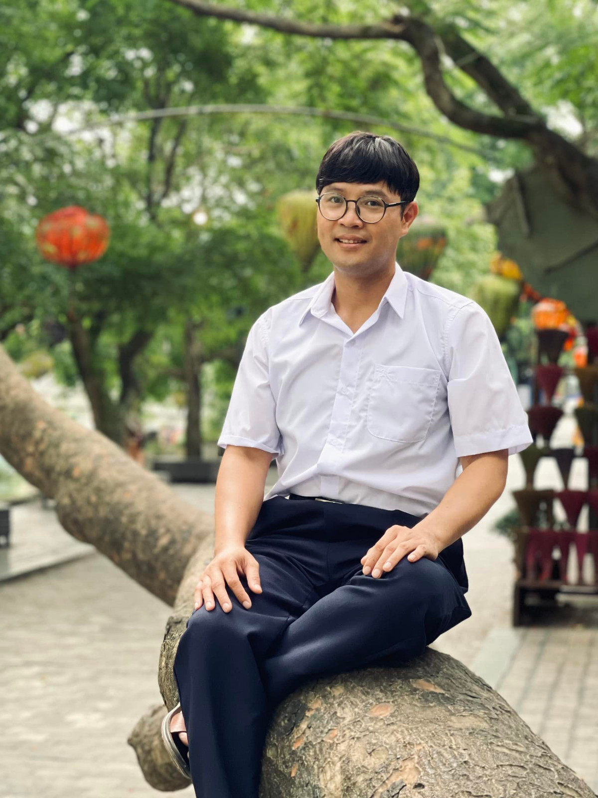 NSƯT Thái Sơn gây chú ý bởi lối diễn hài duyên dáng, tự nhiên. Ảnh: FB Thái Sơn