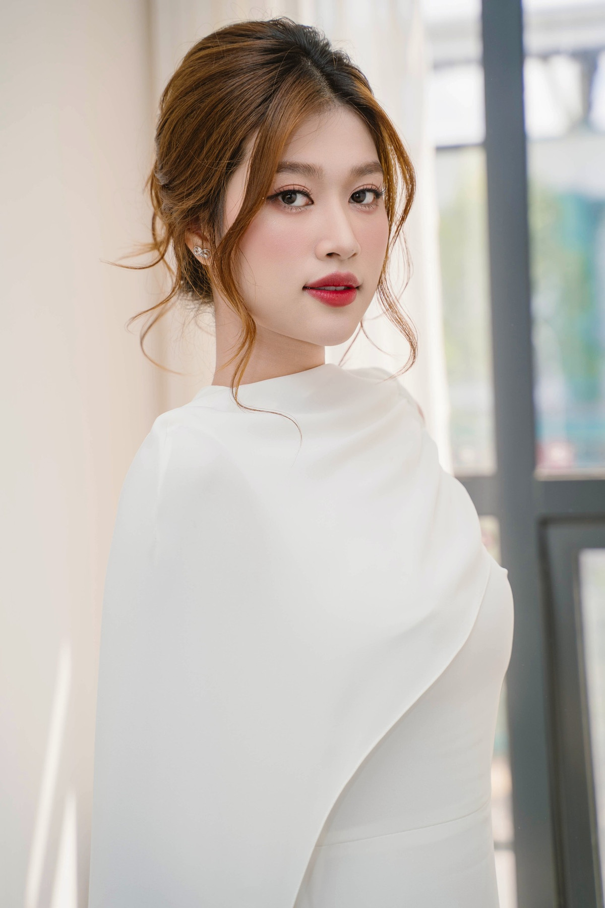 Hiện tại, Thiên Ân đang tập trung tiếp tục xây dựng dự án cộng đồng và đồng hành của hành trình của Miss Grand Vietnam 2025 trong vai trò Voice of power ambassador (Đại sứ truyền cảm hứng). Ảnh: FB Đoàn Thiên Ân