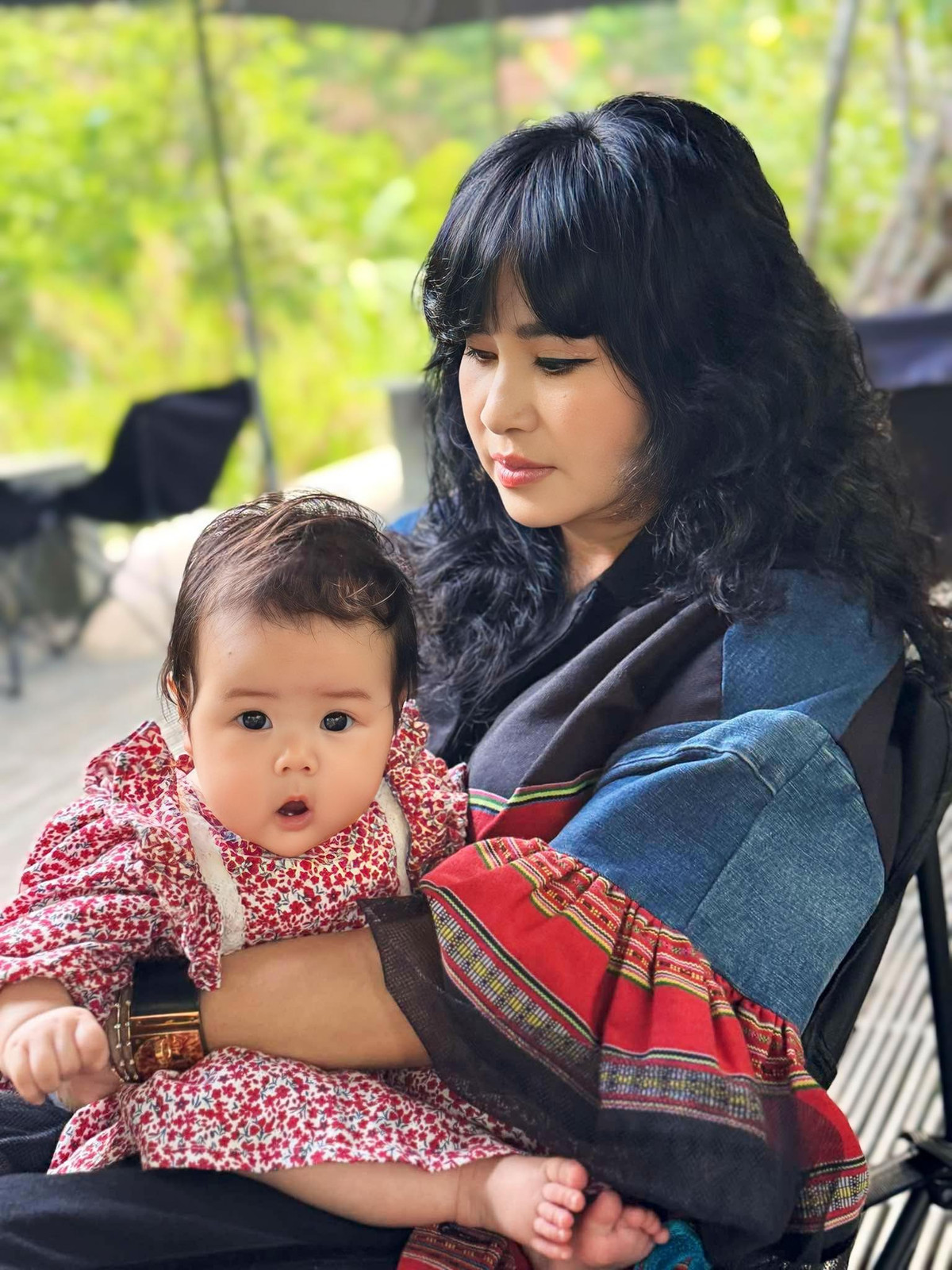 Thanh Lam chia sẻ ảnh chụp với cháu. Ảnh: FB Doan Thanh Lam