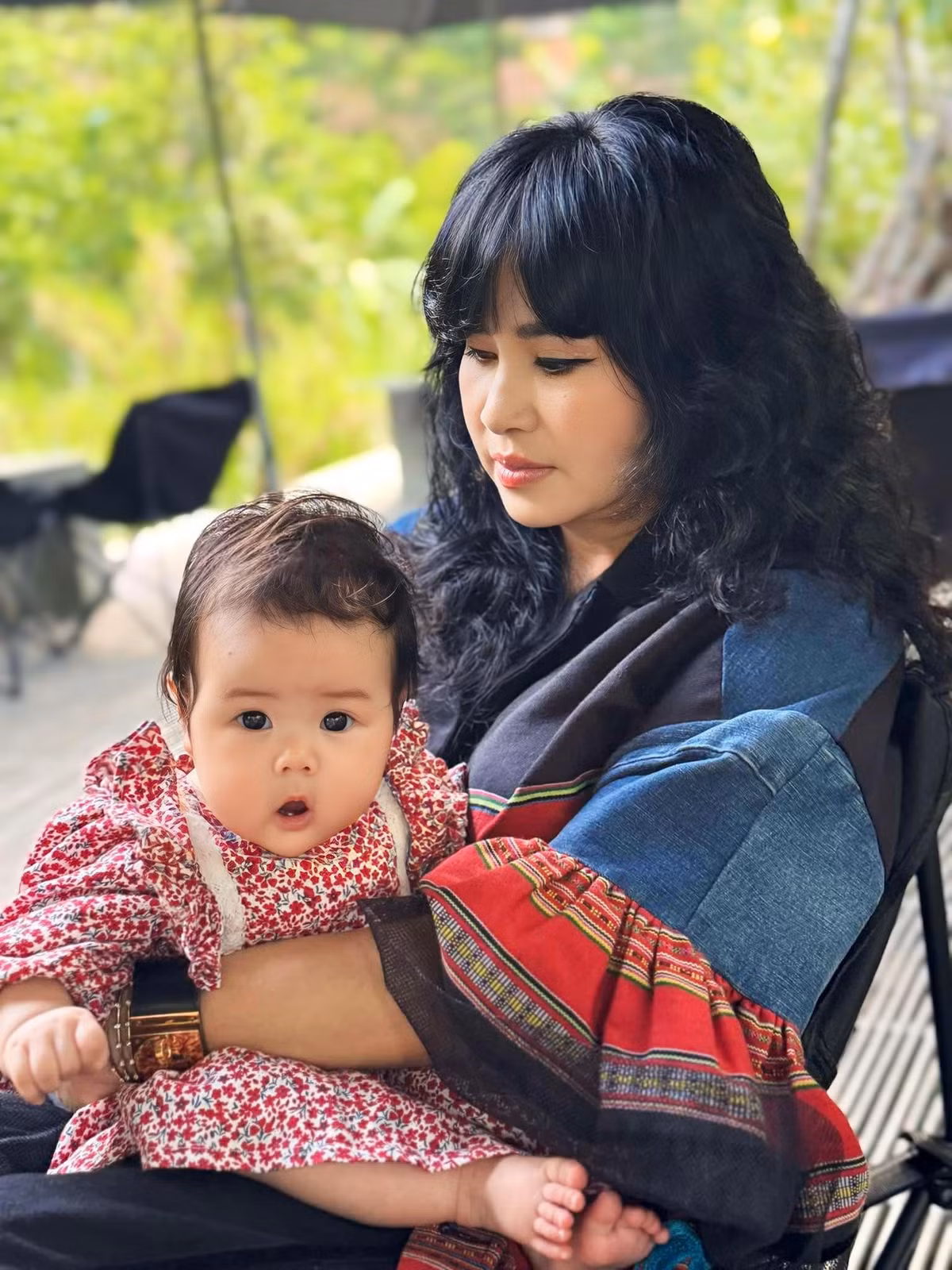 Thanh Lam chia sẻ ảnh chụp với cháu. Ảnh: FB Doan Thanh Lam